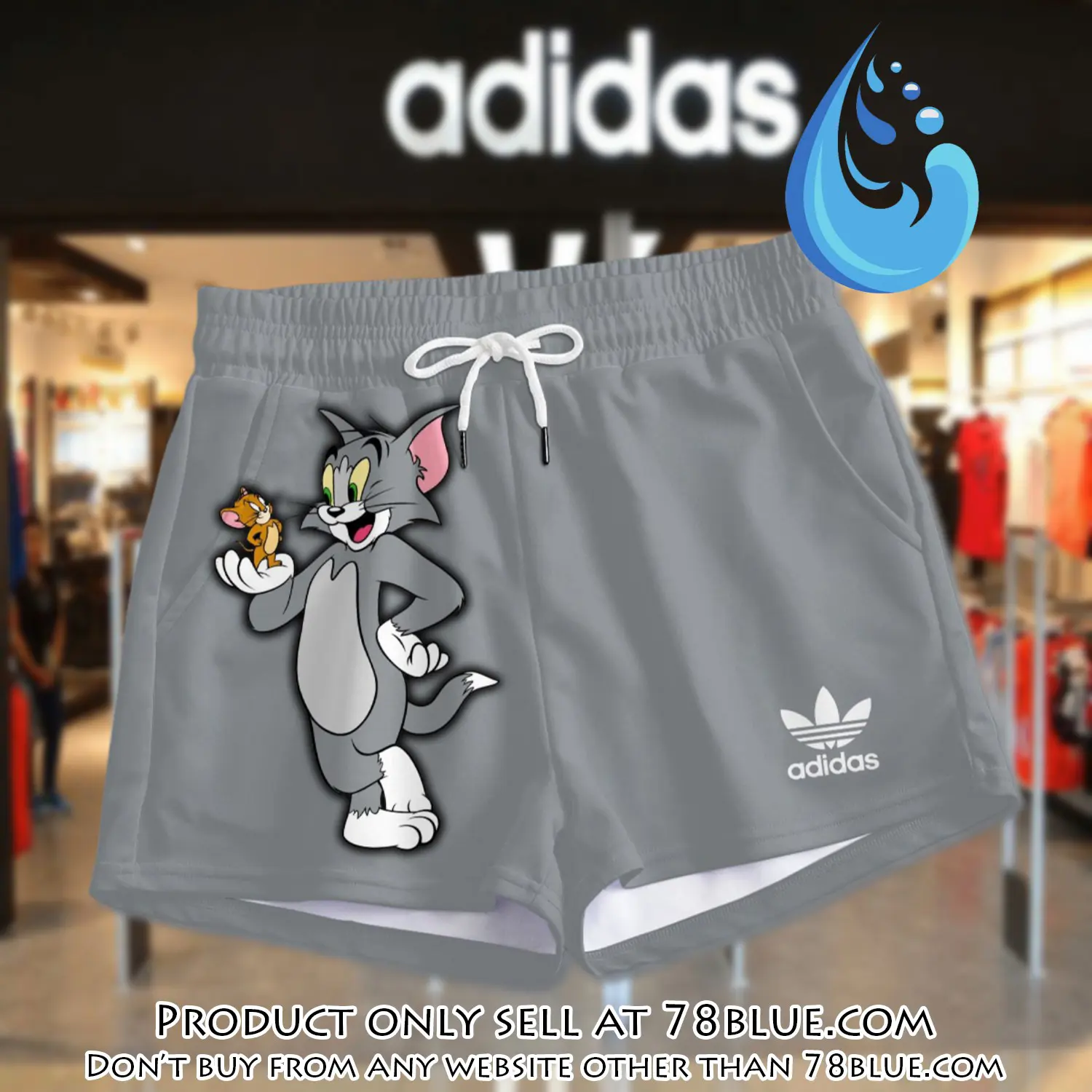 Premium tom & jerry in adidas women shorts lady beach shorts wms1074 78b2050301